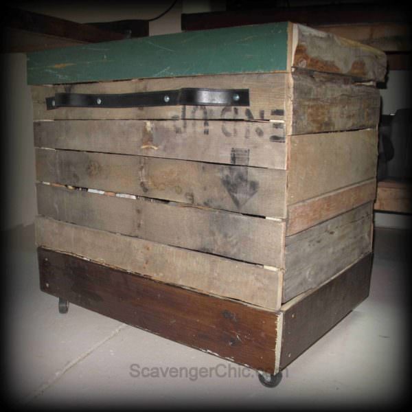Rolling Storage Bin or Serving Cart Pallet Boxes & Chests Rolling Storage Bin or Serving Cart Pallet Boxes & Chests