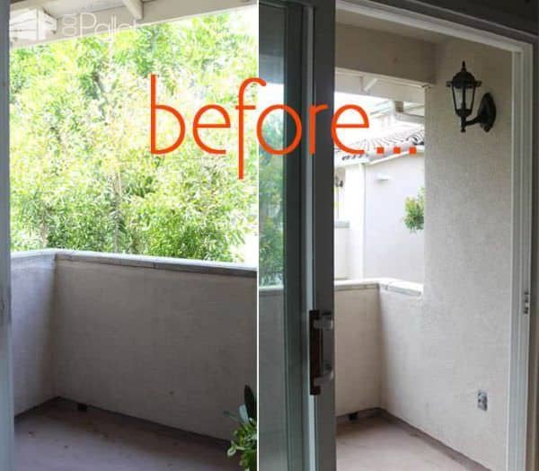 Tropical Pallet Paradise: A Renters’ Remodel Story Pallet Terraces & Pallet Patios Tropical Pallet Paradise: A Renters’ Remodel Story Pallet Terraces & Pallet Patios