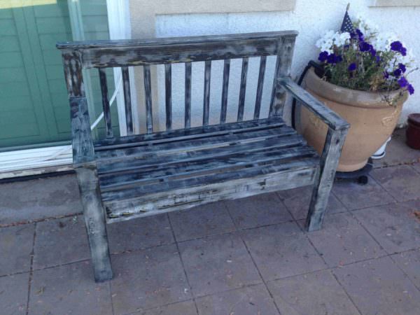 Outdoor Pallet Bench Pallet Benches, Pallet Chairs & Stools 