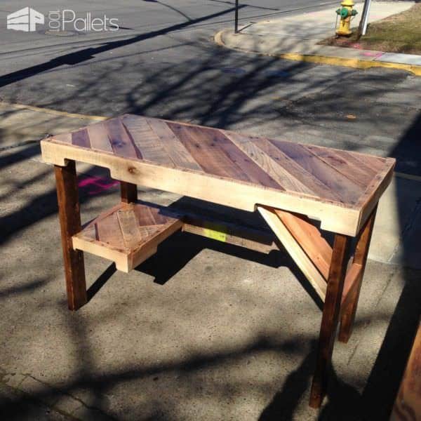 Scrap Pallet Desk Pallet Desks & Pallet Tables Scrap Pallet Desk Pallet Desks & Pallet Tables