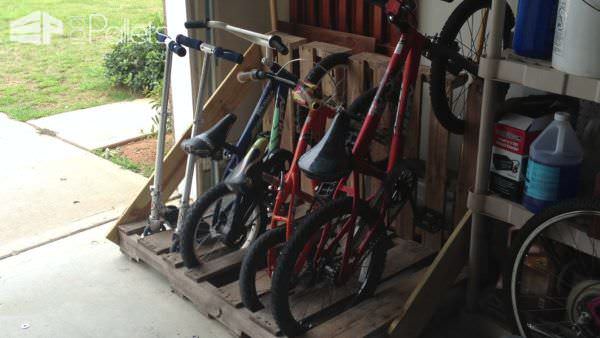 pallet bike storage