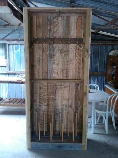 Outdoor Pallet Cabinet Pallet Cabinets & Wardrobes Outdoor Pallet Cabinet Pallet Cabinets & Wardrobes