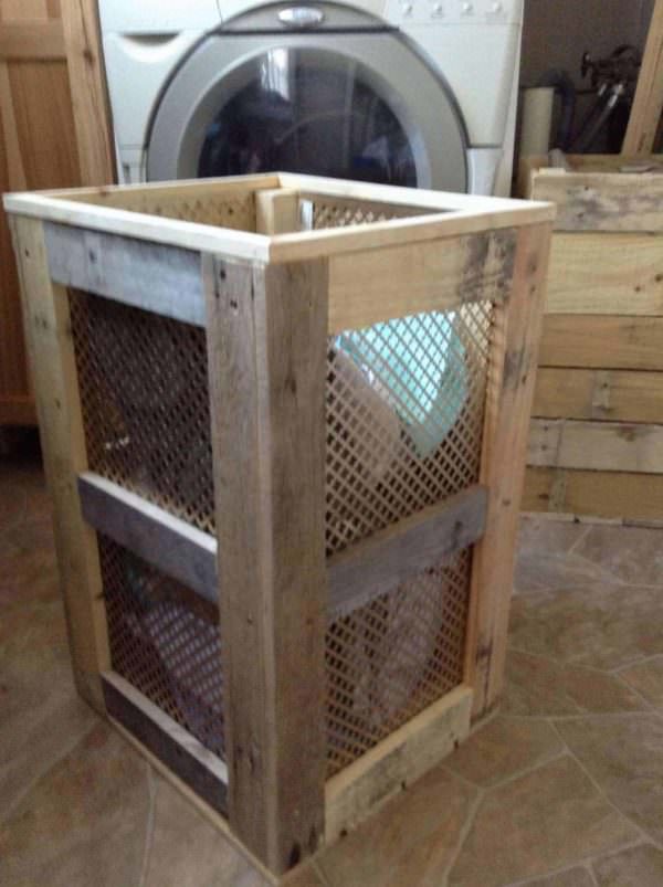 Pallet Laundry Hamper Pallet Boxes & Chests Pallet Laundry Hamper Pallet Boxes & Chests