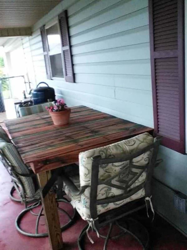 Pallet Porch Table Pallet Desks & Pallet Tables 