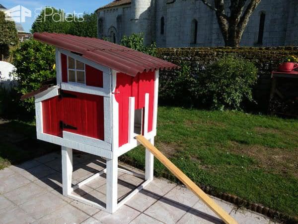 Red Pallet Chicken Coop Animal Pallet Houses & Pallet Supplies Red Pallet Chicken Coop Animal Pallet Houses & Pallet Supplies