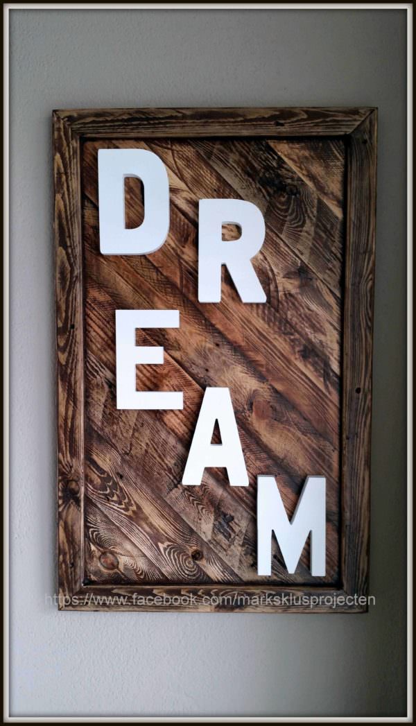 Rustic Picture Frame Pallet Wall Decor & Pallet Painting 