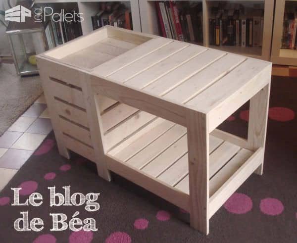 Special Coffee Table With Box / Table Basse Avec Coffre De Rangement Pallet Coffee Tables Special Coffee Table With Box / Table Basse Avec Coffre De Rangement Pallet Coffee Tables