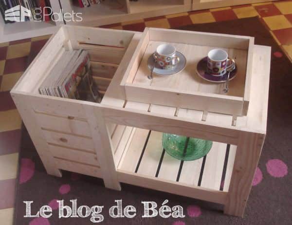Special Coffee Table With Box / Table Basse Avec Coffre De Rangement Pallet Coffee Tables Special Coffee Table With Box / Table Basse Avec Coffre De Rangement Pallet Coffee Tables