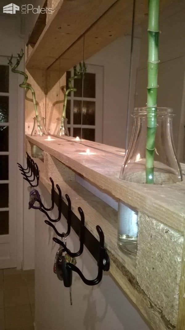 Pallet Mirror For My Entrance Pallet Candle Holders Pallet Shelves & Pallet Coat Hangers Pallet Mirror For My Entrance Pallet Candle Holders Pallet Shelves & Pallet Coat Hangers