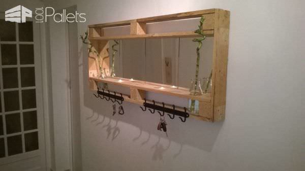 Pallet Mirror For My Entrance Pallet Candle Holders Pallet Shelves & Pallet Coat Hangers Pallet Mirror For My Entrance Pallet Candle Holders Pallet Shelves & Pallet Coat Hangers