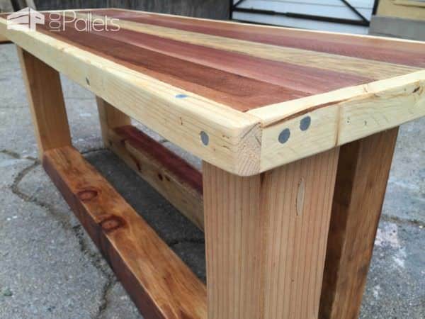 Pallet Table/Entry-way Bench: Rugged Style Sled Legs Pallet Benches, Pallet Chairs & Stools Pallet Coffee Tables Pallet Table/Entry-way Bench: Rugged Style Sled Legs Pallet Benches, Pallet Chairs & Stools Pallet Coffee Tables