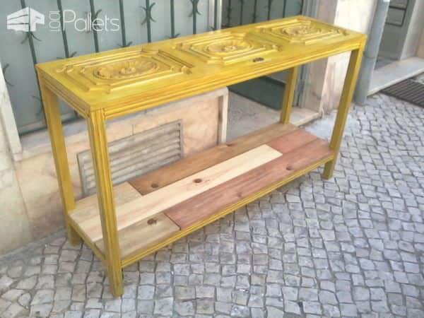 Room Sideboard Made with a Closet Door Pallet Desks & Pallet Tables Room Sideboard Made with a Closet Door Pallet Desks & Pallet Tables