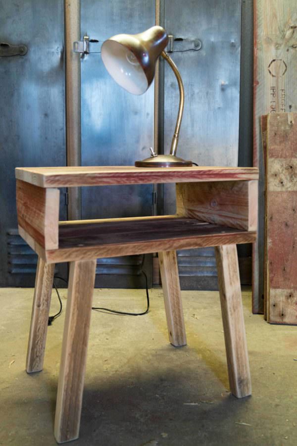 Scandinavian Bedside Table Pallet Desks & Pallet Tables Scandinavian Bedside Table Pallet Desks & Pallet Tables