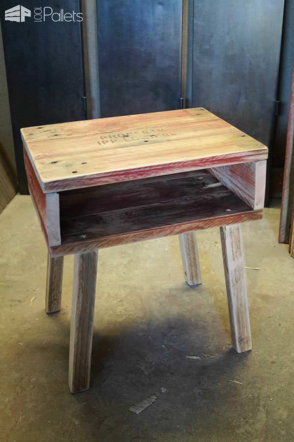Scandinavian Bedside Table Pallet Desks & Pallet Tables Scandinavian Bedside Table Pallet Desks & Pallet Tables