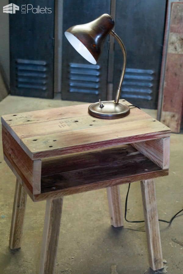 Scandinavian Bedside Table Pallet Desks & Pallet Tables Scandinavian Bedside Table Pallet Desks & Pallet Tables