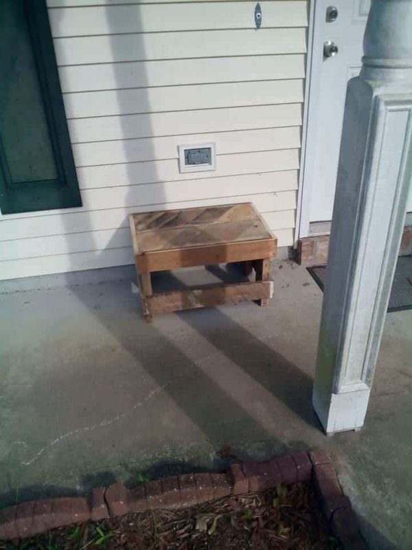 Small Pallet Bench For My Patio Pallet Benches, Pallet Chairs & Stools Small Pallet Bench For My Patio Pallet Benches, Pallet Chairs & Stools