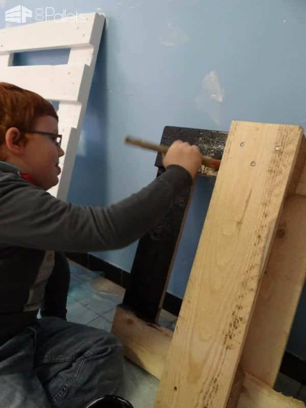 Back To School: Pallet Desk Example Pallet Desks & Pallet Tables Back To School: Pallet Desk Example Pallet Desks & Pallet Tables