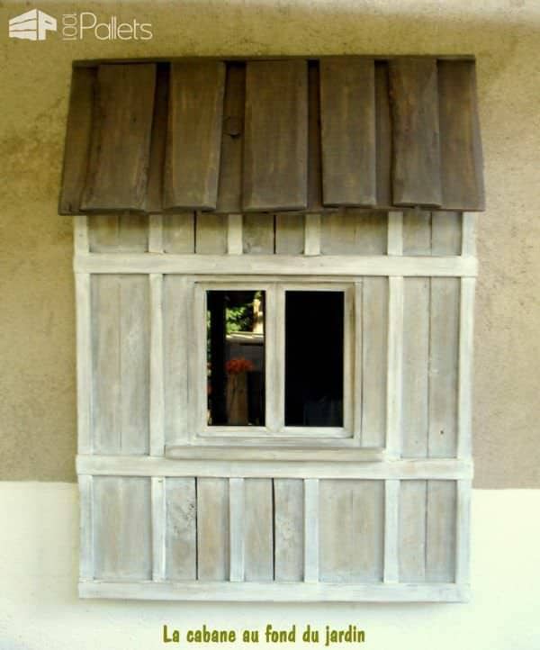 Decorative Window Made Out Of Pallet Wood Pallet Wall Decor & Pallet Painting Decorative Window Made Out Of Pallet Wood Pallet Wall Decor & Pallet Painting