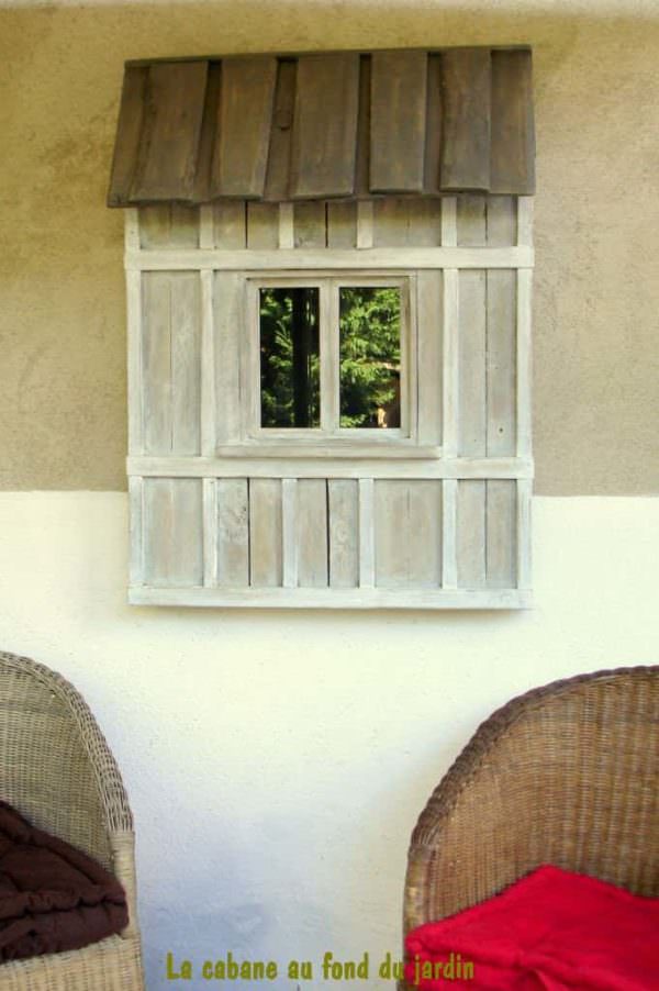 Decorative Window Made Out Of Pallet Wood Pallet Wall Decor & Pallet Painting Decorative Window Made Out Of Pallet Wood Pallet Wall Decor & Pallet Painting