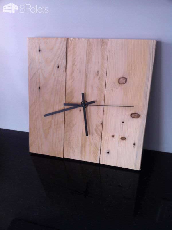 Diy Pallet Clock Pallet Clocks Diy Pallet Clock Pallet Clocks