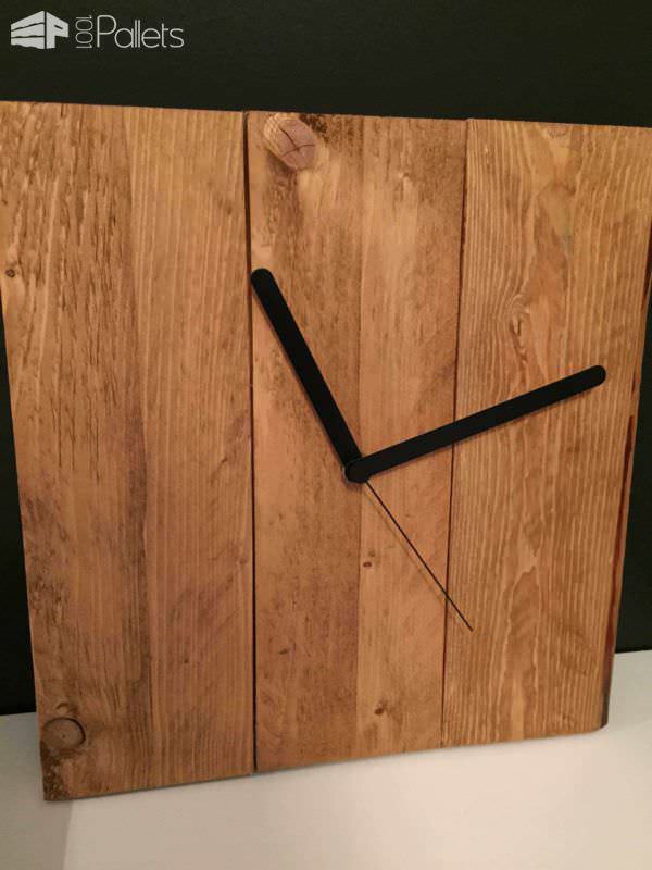 Diy Pallet Clock Pallet Clocks Diy Pallet Clock Pallet Clocks