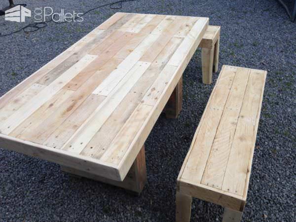 Nice Garden Table With Benches Pallet Benches, Pallet Chairs & Stools Pallet Desks & Pallet Tables Nice Garden Table With Benches Pallet Benches, Pallet Chairs & Stools Pallet Desks & Pallet Tables