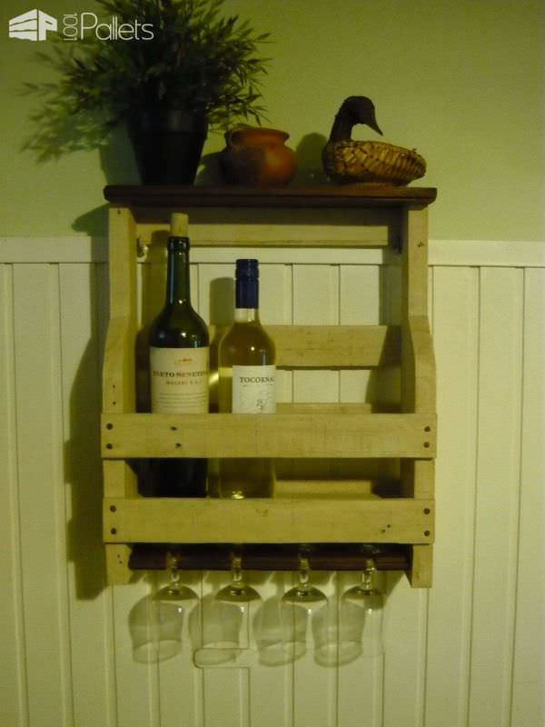 Porta Botellas De Vino Y Copas / Pallet Wine Rack Pallet Shelves & Pallet Coat Hangers Porta Botellas De Vino Y Copas / Pallet Wine Rack Pallet Shelves & Pallet Coat Hangers