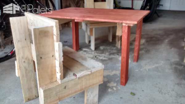 Kids Pallet Table & Chairs Fun Pallet Crafts for Kids Pallet Desks & Pallet Tables Kids Pallet Table & Chairs Fun Pallet Crafts for Kids Pallet Desks & Pallet Tables