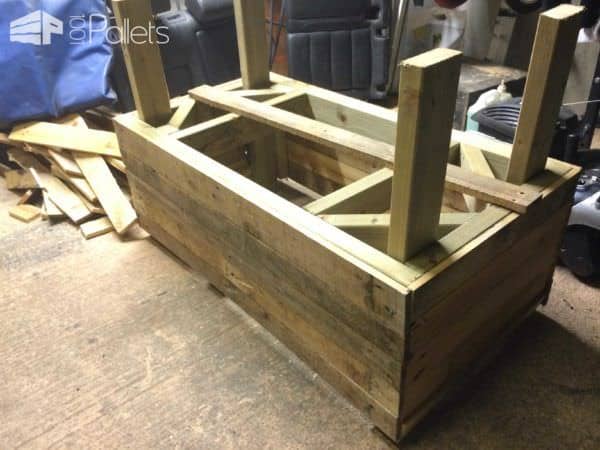 Bench & Beer Cooler From Pallets Pallet Benches, Pallet Chairs & Stools Bench & Beer Cooler From Pallets Pallet Benches, Pallet Chairs & Stools