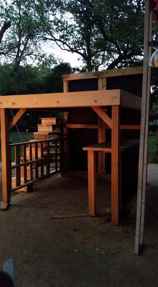 King Loft Pallet Bed With Stairs Pallet Beds, Pallet Headboards & Frames King Loft Pallet Bed With Stairs Pallet Beds, Pallet Headboards & Frames