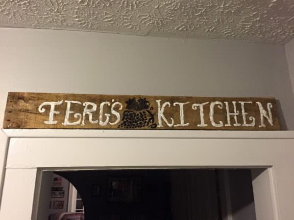 Kitchen Pallet Sign Pallet Wall Decor & Pallet Painting 