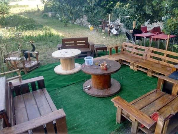 Pallet Chillout Zone Lounges & Garden Sets Pallet Chillout Zone Lounges & Garden Sets