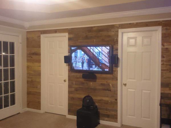 Living Room Accent Pallet Wall Pallet Walls & Pallet Doors Living Room Accent Pallet Wall Pallet Walls & Pallet Doors