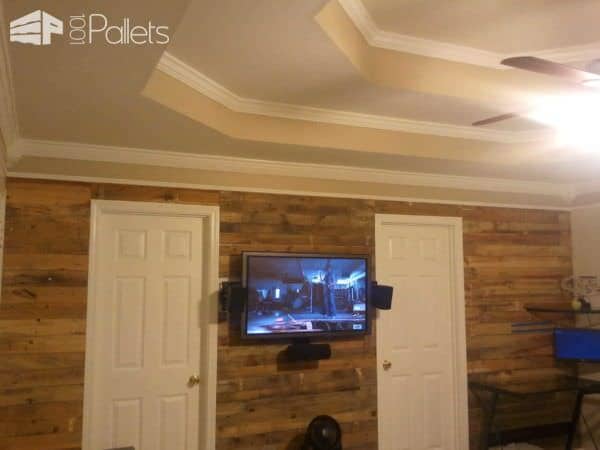 Living Room Accent Pallet Wall Pallet Walls & Pallet Doors Living Room Accent Pallet Wall Pallet Walls & Pallet Doors