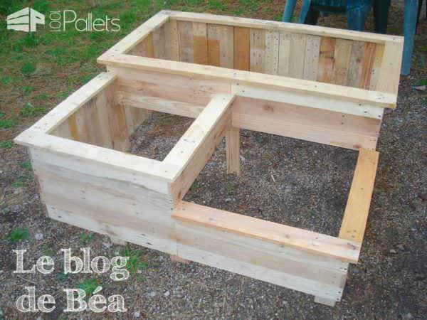 Carré Potager En Bois De Palette / Square Planter Made Of Wooden Pallet Pallet Planters & Compost Bins Carré Potager En Bois De Palette / Square Planter Made Of Wooden Pallet Pallet Planters & Compost Bins