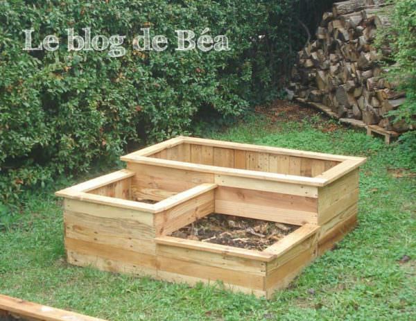 Carré Potager En Bois De Palette / Square Planter Made Of Wooden Pallet Pallet Planters & Compost Bins Carré Potager En Bois De Palette / Square Planter Made Of Wooden Pallet Pallet Planters & Compost Bins