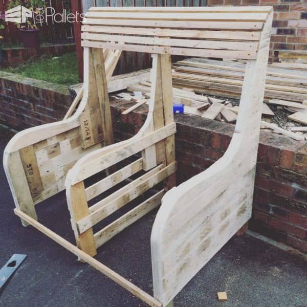 Commissioned Garden Pallet Bench Pallet Benches, Pallet Chairs & Stools Commissioned Garden Pallet Bench Pallet Benches, Pallet Chairs & Stools