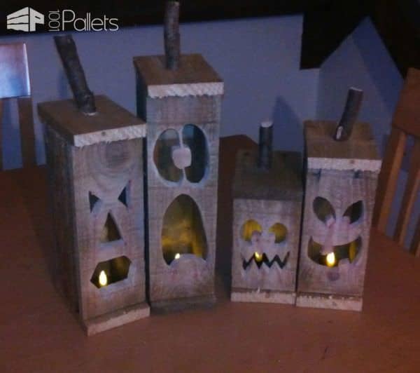 Handmade Halloween Pallet Jacko Lantern’s Pallet Lamps & Lights Handmade Halloween Pallet Jacko Lantern’s Pallet Lamps & Lights