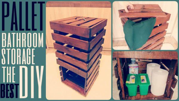 Pallet Bathroom Storage Pallet Boxes & Chests Pallet Bathroom Storage Pallet Boxes & Chests