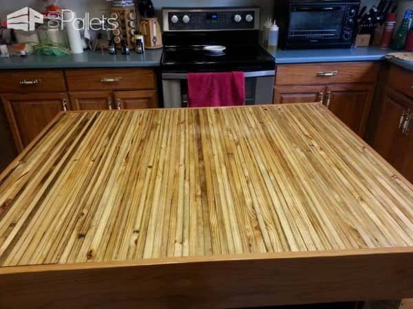 Pallet Butcher Block Island Pallet Bars Pallet Butcher Block Island Pallet Bars