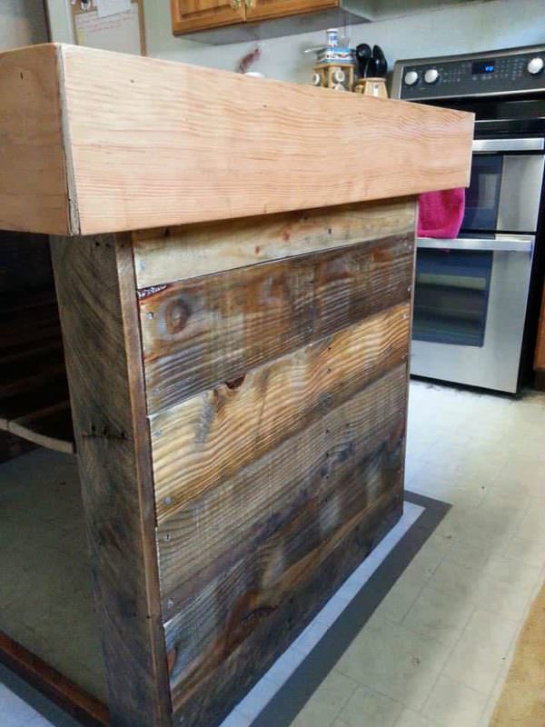 Pallet Butcher Block Island Pallet Bars Pallet Butcher Block Island Pallet Bars