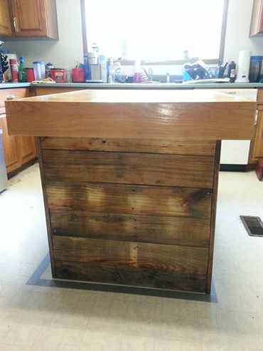 Pallet Butcher Block Island Pallet Bars Pallet Butcher Block Island Pallet Bars