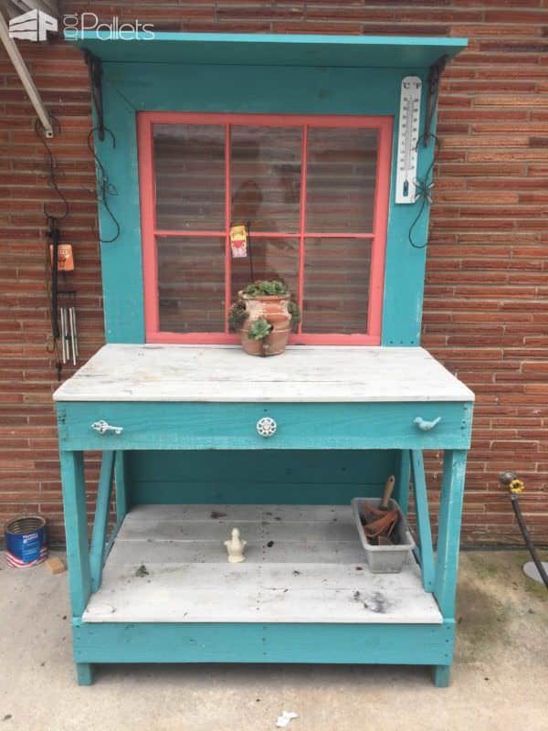 Pallet Potters Bench Pallet Desks & Pallet Tables Pallets in the Garden Pallet Potters Bench Pallet Desks & Pallet Tables Pallets in the Garden