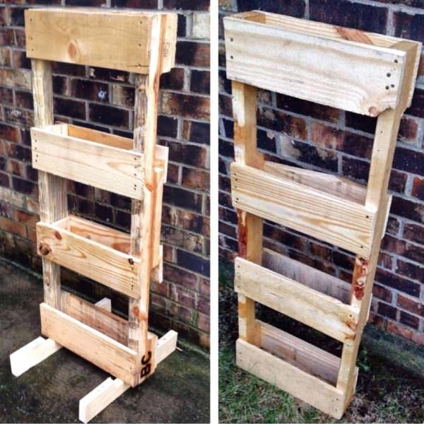 Pallet Vertical Planter Pallet Planters & Compost Bins Pallet Vertical Planter Pallet Planters & Compost Bins