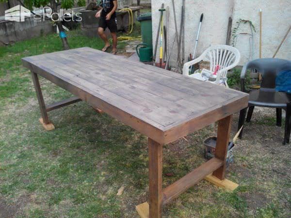 Table De Jardin En Palettes / Pallets Garden Table Pallet Desks & Pallet Tables Table De Jardin En Palettes / Pallets Garden Table Pallet Desks & Pallet Tables