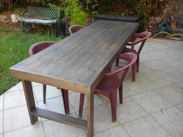 Table De Jardin En Palettes / Pallets Garden Table Pallet Desks & Pallet Tables Table De Jardin En Palettes / Pallets Garden Table Pallet Desks & Pallet Tables