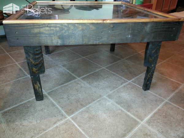 Black Walnut Pallet into Coffee Table Pallet Coffee Tables Black Walnut Pallet into Coffee Table Pallet Coffee Tables