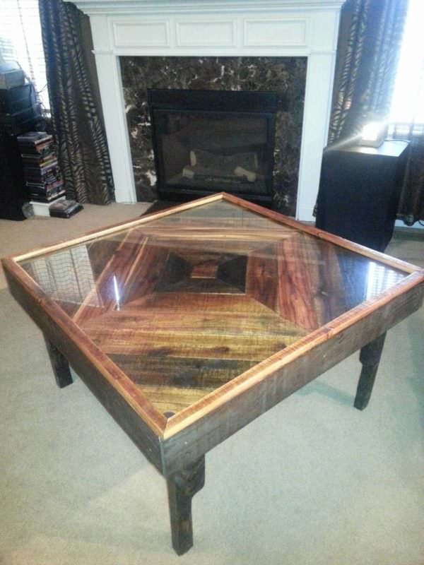 Black Walnut Pallet into Coffee Table Pallet Coffee Tables Black Walnut Pallet into Coffee Table Pallet Coffee Tables
