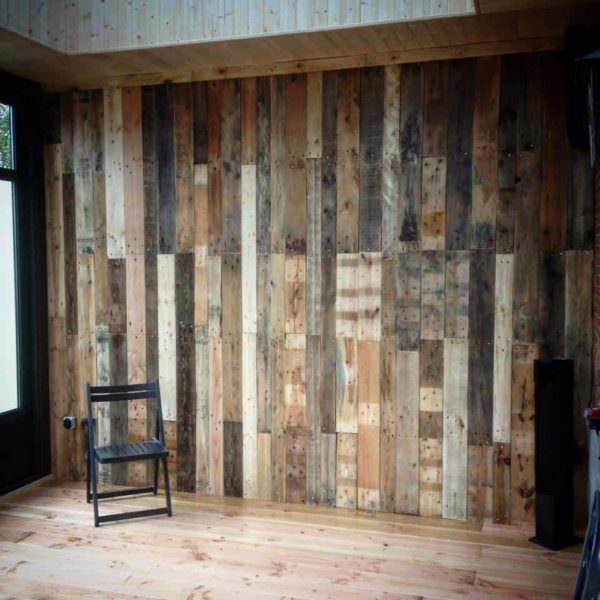 Covering The Wall Of My Veranda With Discarded Pallets Pallet Walls & Pallet Doors Covering The Wall Of My Veranda With Discarded Pallets Pallet Walls & Pallet Doors