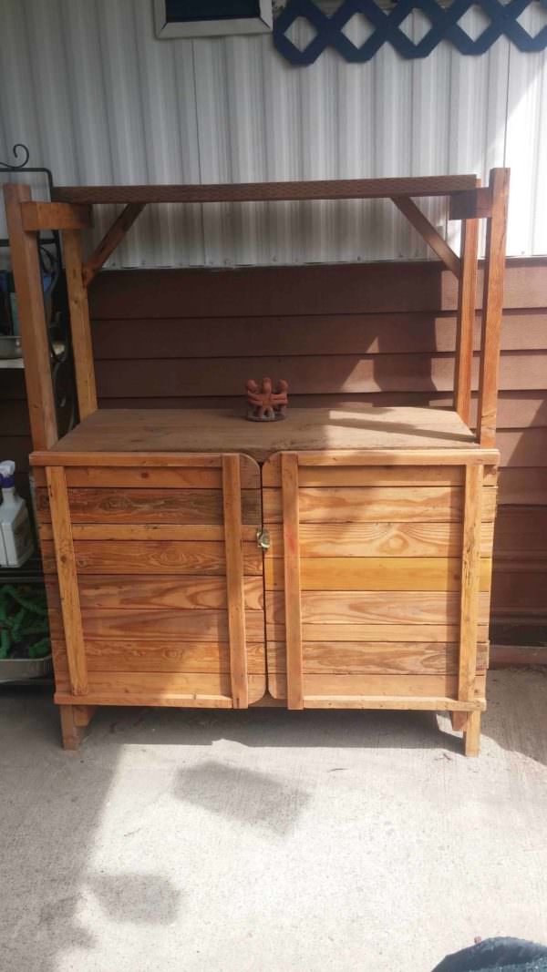 Garden Outdoor Cabinet out of Pallet Wood Pallet Cabinets & Wardrobes Garden Outdoor Cabinet out of Pallet Wood Pallet Cabinets & Wardrobes